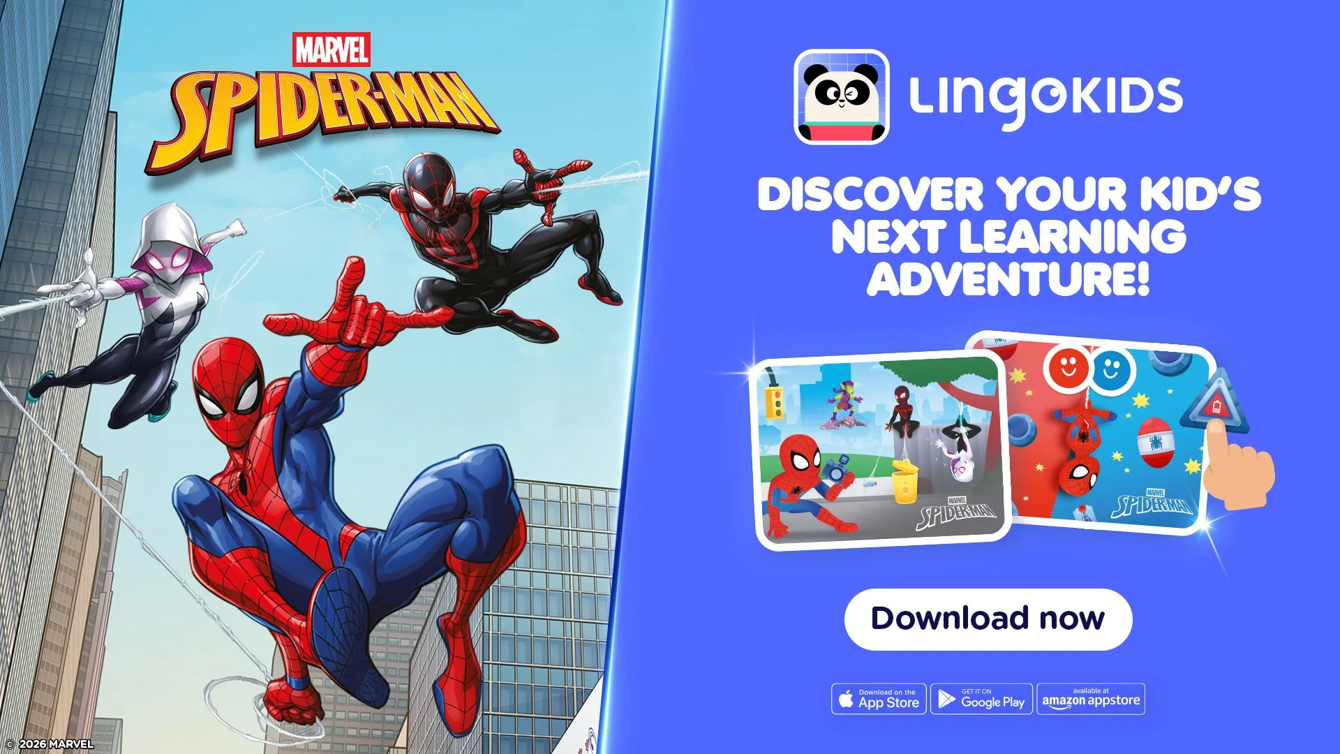 Marvel Spider-Man × Lingokids